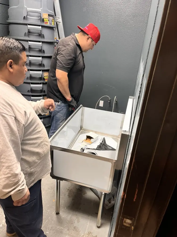 Commercial plumbing and sink installation in Murphy